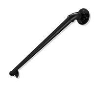 Black Metal Stair Railing Handrail Outdoor Indoor Aisle Guard Durable Wrought Iron Pipe Railing for Steps 5ft/150cmStylish Safety for Home & Garden