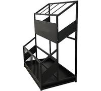 Black Metal Umbrella Stand - Entryway nizer for Hallway - Holds 30 Umbrellas - and Functal Umbrella Holder for Home or Office
