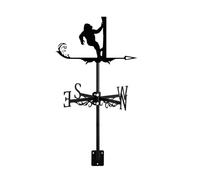 Black Metal Weathervane,Stainless Steel Bigfoot Sasquatch Roof Mount Wind Vane Direction Indicators Ornament for Shed Garden Yard Farm House Patio Decor, Bigfoot (Bigfoot)