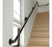 Black Metal Wrought on Grab Rafor IndoorOutdoor Use Foot Support Handle & Wall Balustrade Kit Ideal for Safe & Bili in Homes & Businesses