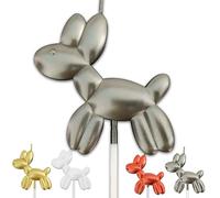 BLACK Metallic looking Dog Birthday Candle Pet Birthday Party Decoration Perfect for Dog Lovers' Celebration(DOG, BLACK, LARGE)