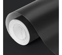 Black Metallic Wrapping Paper, 17inch x 33ft Matte Black Solid Color Gift Wrapping Paper Roll Perfect for Graduation Gifts, Father's Day, Halloween, Birthday, Christmas, Wedding, DIY Invitations