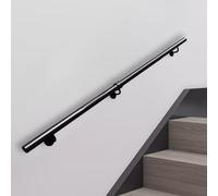 Black MetalRailing Antislip Wall Support Bar for Indoor & Outdoor s Durable Handrail 350cm Length Safety and Style for Home Improvement