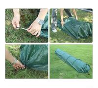 Black Micromesh Planting Tunnel for Vegetables & Herbs - 300 x 45 x 45 cm Frost Protection PolyTunnel Cover with Metal Support Rods, UV-Resistant Ga