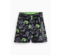 Black Minecraft Print Swim Shorts 11-12 years