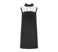 Black Mini Dress with Rhinestones - female - Elisabetta Franchi - Short Dresses - Black - M - Dresses M
