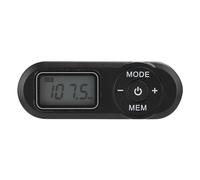 Black Mini FM Radio with Digital Processing Chip, 1.1-inch LCD Display, Memory Function, 20 Stations Saved, Great Signal Stability, Easy Operation