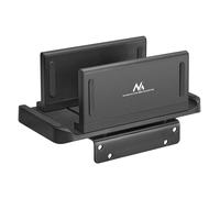 Maclean MC-454 Holder for Thin Client Terminal Mini PC CPU Stand Mount VESA Compatible Black Freestanding Sturdy