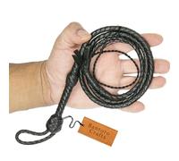 Black Mini Pocket Leather Bullwhip 3 feet / 91 cm Length Miniature Bullwhip Brown Little Snappers Cracking Loud Mini Whips