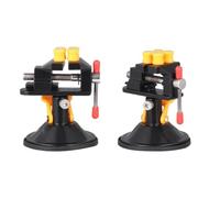 Black Mini Table Vise Suction Cup 360 Degree Rotary for Carving