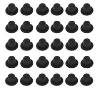 Black Mini Top Hat,30Pcs Mini Top Hat, 2.7" Plastic Flocking Black Top Hat, Cute Diy Tiny Top Hat for Snowman Doll Cupcakes Cakes Crafts Christmas Party Decor,Doll Hats,Tiny Top Hat