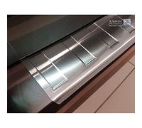 Black Mirror Stainless Steel Rear bumper protector compatible with Volvo XC60 2013-2016 'Ribs'