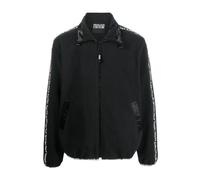 Black Mix Tape Logo Sweatshirt - male - Versace Jeans Couture - Light Jackets - Black - L - Jackets L