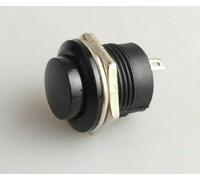 Black Momentary Push Button Switch - 12v 5A Screen Wash Horn Kit/Classic Car