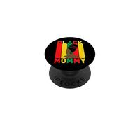 Black Mommy Mom Melanin Mother Mother's Day Juneteenth Woman PopSockets Adhesive PopGrip