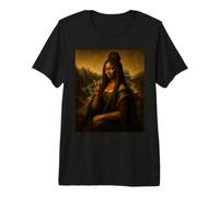 Black Mona Lisa African American Afro Girls Melanin Premium T-Shirt