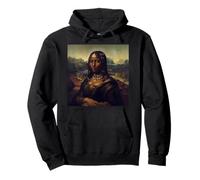Black Mona Lisa African American Black History Month Pullover Hoodie