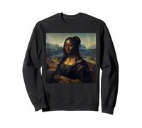 Black Mona Lisa African American Black History Month Sweatshirt