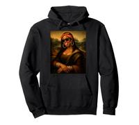 Black Mona Lisa African American Women Afro Black Diva Pullover Hoodie