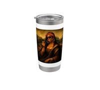 Black Mona Lisa Black History Month African Roots Afro Girl Stainless Steel Insulated Tumbler
