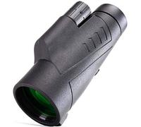 Black Monoculars 10X50, HD Wide Angle Large Eyepiece Nitrogen-Filled Handheld Telescope, Outdoor Mobile Phone Camera Tel