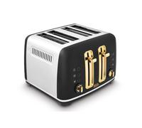 (Black) Morphy Richards 24204 Accents Gold 4 Slice Toaster