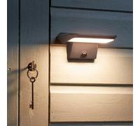 Black Motion Sensor Wall Mounted Security Light 15cm Marco Paul Black One Size