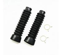 Black Motorcycle 31mm Front Fork Rubber Shock Dust Jacket Cover Boots for Suzuki GN125 Yamaha Cafe Racer Old School Vintage Retro Bike Custom