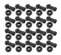 Black Motorcycle Brake Caliper Dust Boots 20 Set Rubber | Waterproof Caps for Bleeder Nipple, Guide Pin Boot and Slider Bushing Protection, Maintenance Use