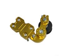 Black Motorcycle Chain Regulator CNC Aluminum Black Motorcycle(Golden) | CNC aluminum alloy, red finish, precise tension adjustment, enhanced strength, motorcycle fit