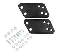 Black Motorcycle Passenger Footrest Relocation Kit Rear Foot Peg Replacement for V Star 650 1100 Adjustable Comfortable Position Durable Metal Construction Easy Installation