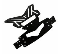 Black Motorcycle Universal Number Plate Holder Tail Tidy Bracket Hanger Slide