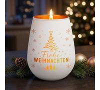 Black Mourning Candle with Engraving, Christmas Decoration (D)