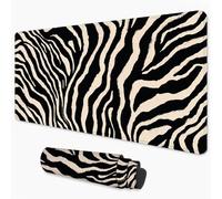 Black Mouse Mat 600x400 mm Large Mouse Pad Stripe Office Accessories Waterproof Desk Mat with Non-Slip Base, Smooth Surface to Improve Precision and Speed, Gaming Mousepad for Home, Office 3Y-633