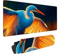 Black Mouse Mat Large 600x300x3 mm Extended Gaming Mouse Pad Animal Desk Mat With Stitched Edges, Waterproof Soft Cloth Mousepad, Non-Slip Rubber Base Desk Pad for Home Office Accessories Gifts z-3680