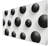 black Mouse Mat XXL, 900x500x3mm Gaming Mouse Pad Large geometry, Office Accessories Desk Mat, Waterproof Non Slip Rubber Base-Smooth Cloth Surface Mousepad, Apply To Office Home Or Gifts For Men A285