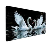 Black Mouse Pad Animal Large Mouse Mat 90 x 40cm Desk Mat Large Non-Slip Rubber Base-Smooth Cloth Surface, Durable Stitched Edges Desk Pad for Gaming, Computer, Office Accessories (Black) 58145q