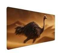 Black Mouse Pad Large 1200x600mm, Ostrich Gaming Mouse Pad Waterproof Desk Mat with 3MM Stitched Edges, Non-Slip Rubber Base Mousepad Computer Accessories for Gaming, PC, Office, Gifts -bby2509EH