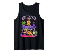 Black Mouth Cur Doing Yoga Inhale - exale DIGOR Funny Tank Top