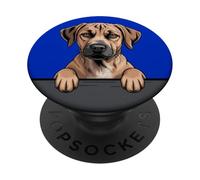 Black Mouth Cur Funny Peeking Pocket Puppy Dog Lover PopSockets Adhesive PopGrip