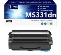 Black MS331dn Hight Capacity Toner Cartridge Replacement for Lexmark MS331dn MS431dn MS431dw MX331adn MX431adn MX431adw Printer, High-Definition Printing, 3000 Pages,Black-1 pack