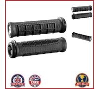 Black MTB Lock On Grips 130mm for Comfortable Cycling Experience
