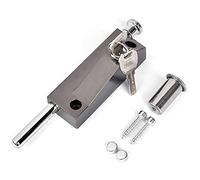(Black) Multi-Color Stainless Steel Door Lock Bolts, Security Lock, Multi-Purpose, Supplied with Screws and 2 Keys, Suitable for Various Door Types for Bathroom Garden Toilet Garage