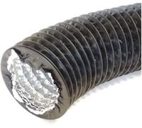 Black Multi-Layered Flexible Duct Hose100mm / 3M