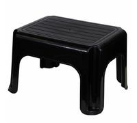 (Black) Multipurpose 40cm Foot Step Up Stool Kitchen Home Children Plastic Toilet Ladder