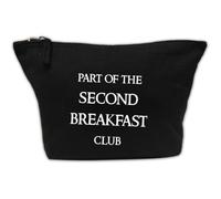 Black Multipurpose Cotton Zipped Canvas Bag Part of the Second Breakfast Club