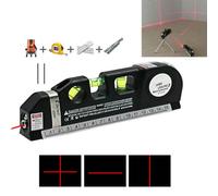 Black Multipurpose Laser Level Line Tool Measurement Lazer Spirit Level Leveling Wall