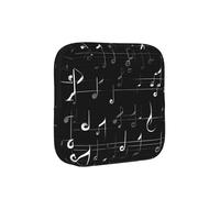 Black Music Notes Print Multifunctional Storage Bag Pad Bag Skin-Friendly Period Pouch Reusable Tampon Bag for Female