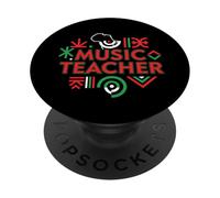 Black Music Teacher African American Music Teaching PopSockets Adhesive PopGrip