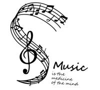 Black Musical Notation Wall Decal DIY Decorative Sticker | Pvc Music Note Patterns, Bedroom and Study Room Use, Removable Finish Leaves No Marks